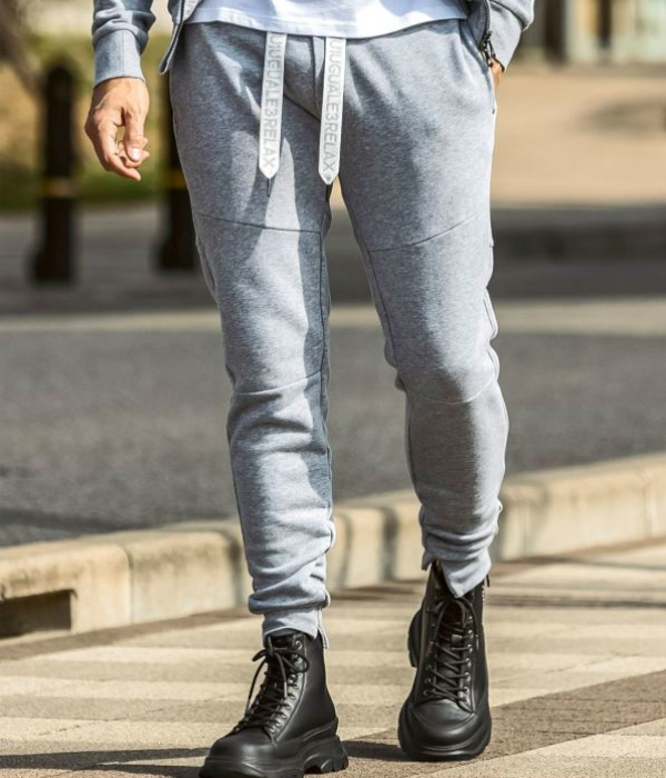 1PIU1UGUALE3 RELAX ウノピゥウノウグァーレトレ リラックス パイピングロゴワイドスピンドルジョガーパンツ スウェット メンズ ジャージ カジュアル スポーツ | 1PIU1UGUALE3 RELAX | 09