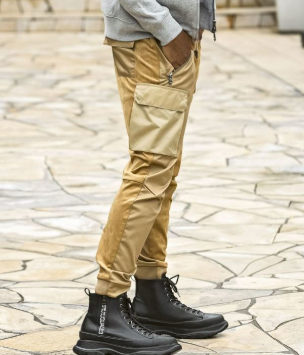 1PIU1UGUALE3 RELAX ウノピゥウノウグァーレトレ リラックス ブライトストレッチクレイジーカーゴパンツ メンズ カジュアル ミリタリー ストリート | 1PIU1UGUALE3 RELAX | 05