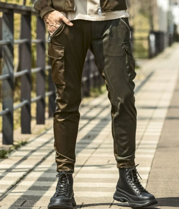 1PIU1UGUALE3 RELAX ウノピゥウノウグァーレトレ リラックス ブライトストレッチクレイジーカーゴパンツ メンズ カジュアル ミリタリー ストリート | 1PIU1UGUALE3 RELAX | 09