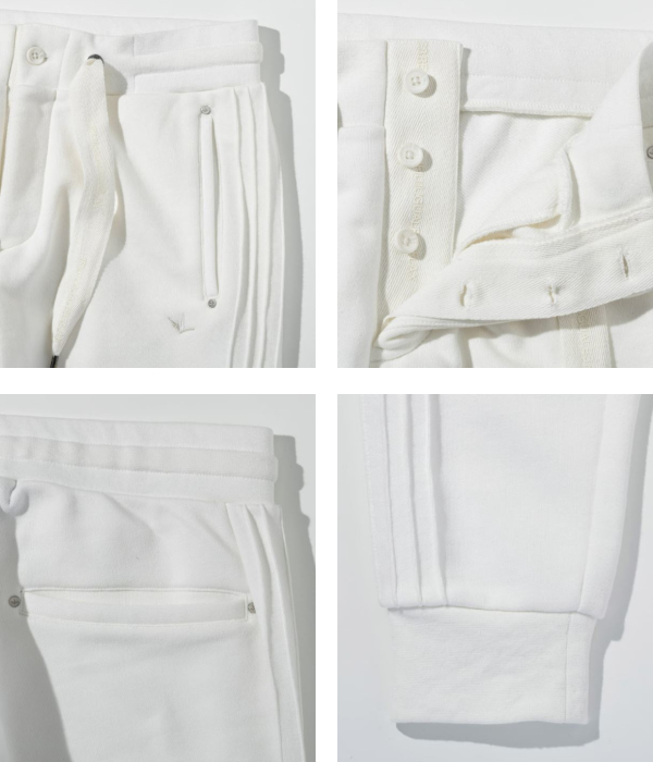 1PIU1UGUALE3 RELAX ウノピゥウノウグァーレトレ リラックス ピンタックラインジョガーパンツ メンズ ジャージ スウェット スリム カジュアル スポーツ | 1PIU1UGUALE3 RELAX | 14