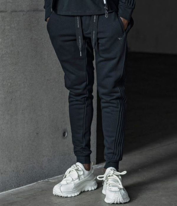 1PIU1UGUALE3 RELAX ウノピゥウノウグァーレトレ リラックス ピンタックラインジョガーパンツ メンズ ジャージ スウェット スリム カジュアル スポーツ | 1PIU1UGUALE3 RELAX | 08