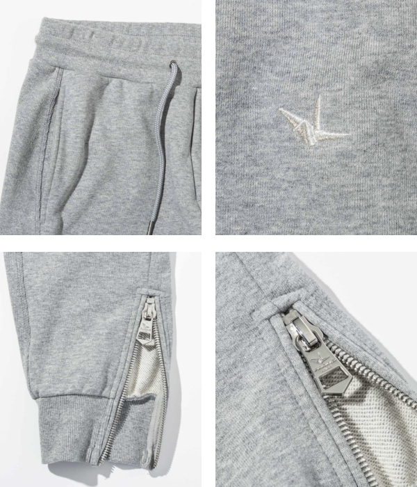 1PIU1UGUALE3 RELAX ウノピゥウノウグァーレトレ リラックス メタルジップジョガーパンツ メンズ ジャージ スウェット スリム カジュアル スポーツ | 1PIU1UGUALE3 RELAX | 09