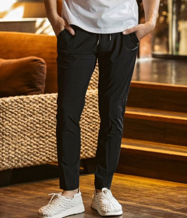 1PIU1UGUALE3 RELAX ウノピゥウノウグァーレトレ リラックス 接触冷感グレンチェックナイロンスラックス メンズ スーツパンツ スリム きれいめ カジュアル 男性 | 1PIU1UGUALE3 RELAX | 09