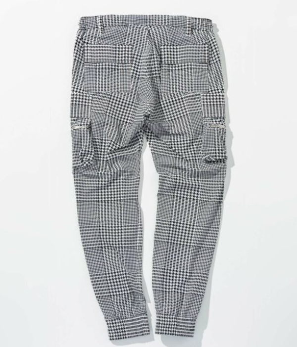 1PIU1UGUALE3 RELAX ウノピゥウノウグァーレトレ リラックス 接触冷感グレンチェックナイロンカーゴパンツ メンズ カジュアル ミリタリー ストリート | 1PIU1UGUALE3 RELAX | 09