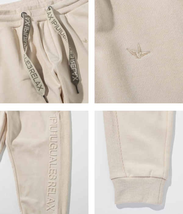 1PIU1UGUALE3 RELAX ウノピゥウノウグァーレトレ リラックス エンボスロゴジョガーパンツ メンズ ジャージ スウェット スリム カジュアル スポーツ | 1PIU1UGUALE3 RELAX | 16