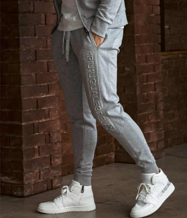 1PIU1UGUALE3 RELAX ウノピゥウノウグァーレトレ リラックス エンボスロゴジョガーパンツ メンズ ジャージ スウェット スリム カジュアル スポーツ | 1PIU1UGUALE3 RELAX | 09