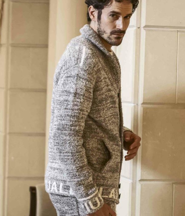 1PIU1UGUALE3 RELAX ウノピゥウノウグァーレトレ リラックス ショールカラーカーディガン メンズ もこもこ ニット 男性 ルームウェア 秋冬 | 1PIU1UGUALE3 RELAX | 11