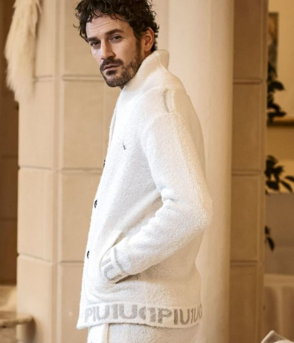 1PIU1UGUALE3 RELAX ウノピゥウノウグァーレトレ リラックス ショールカラーカーディガン メンズ もこもこ ニット 男性 ルームウェア 秋冬 | 1PIU1UGUALE3 RELAX | 15