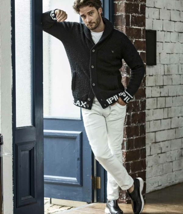 1PIU1UGUALE3 RELAX ウノピゥウノウグァーレトレ リラックス ショールカラーカーディガン メンズ もこもこ ニット 男性 ルームウェア 秋冬 | 1PIU1UGUALE3 RELAX | 05