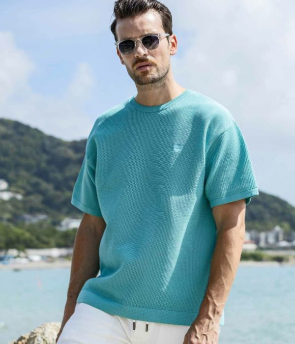 1PIU1UGUALE3 RELAX ウノピゥウノウグァーレトレ リラックス ベーシックニットTシャツ メンズ 半袖 夏 カジュアル ルームウェア 部屋着 1PIU1UGUALE3 RELAX ウノピゥウノウグァーレトレ リラックス