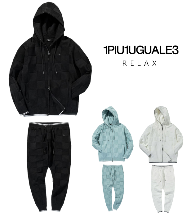 1piu1ugualeセットアップ　極美品‼️ 値下げします！ 1PIU1UGUALE3 RELAX ウノピゥウノウグァーレトレ リラックス