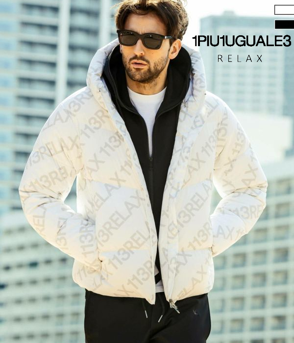 1PIU1UGUALE3 RERAX 切り替え中綿ジャケット 1PIU1UGUALE3 RELAX ダウンジャケット ダウン RELAX(ウノピゥ