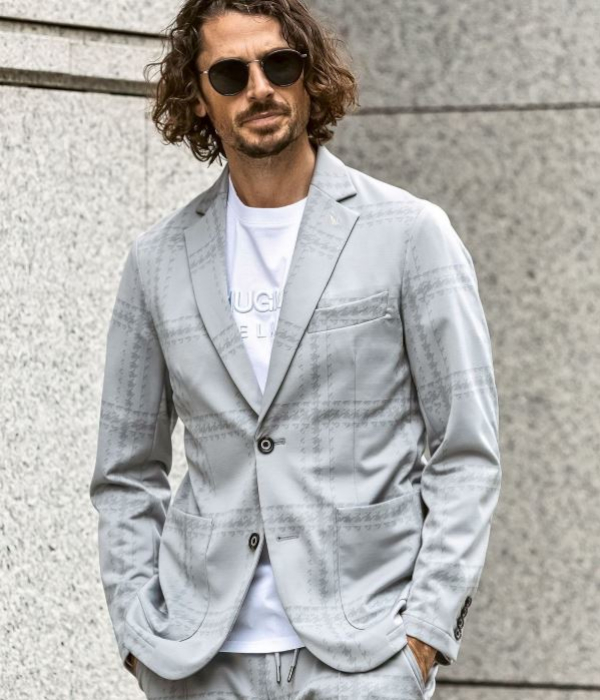 1PIU1UGUALE3 グレー テーラードジャケット Amazon | [1PIU1UGUALE3 RELAX] ウノピゥウノウグァーレトレ