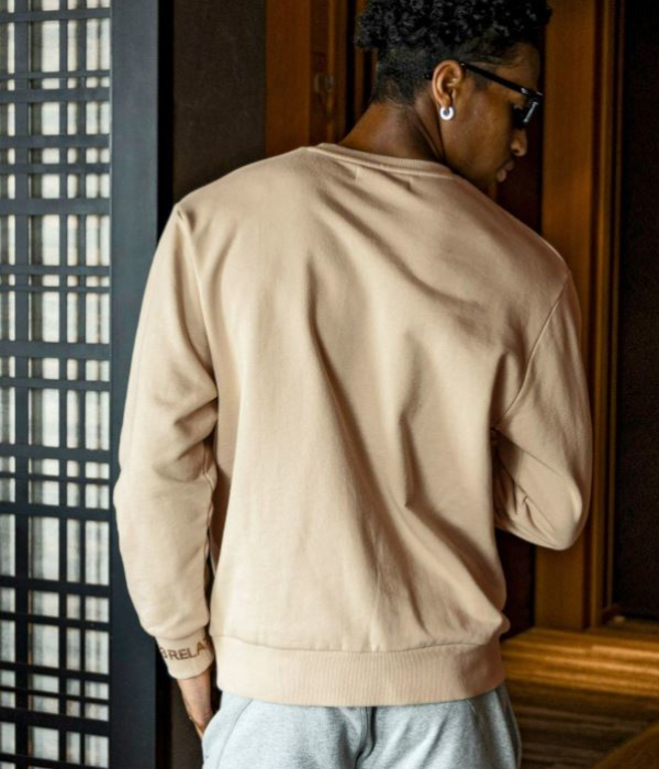 1PIU1UGUALE3 RELAX ウノピゥウノウグァーレトレ リラックス ラインストーンカフスウェットクルーネックプルオーバー メンズ トレーナー カジュアル スポーツ 1PIU1UGUALE3 RELAX ウノピゥウノウグァーレトレ リラックス ライン