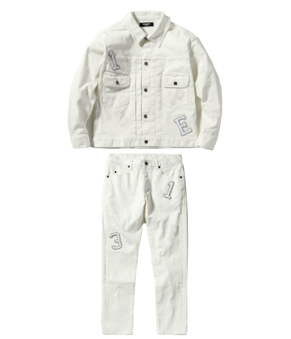 【希少】Kappax1PIU1UGUALE3 RELAX デニムセットアップ上下 1PIU1UGUALE3 RELAX ウノピゥウノウグァーレトレ リラックス デニム