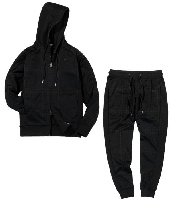 【美品】1PIU1UGUALE3 RELAX ジャージ セットアップ ドット 黒 1PIU1UGUALE3 RELAX ウノピゥウノウグァーレトレ リラックス