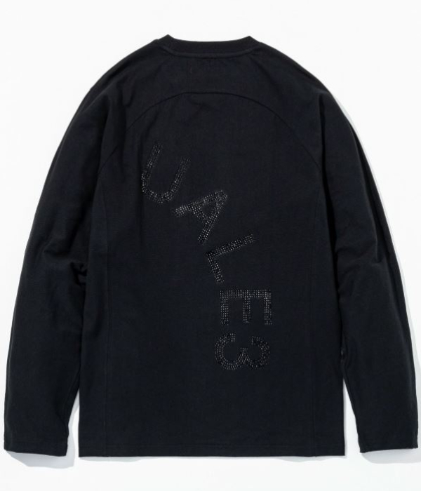 1PIU1UGUALE3 RELAX ウノピゥウノウグァーレトレ リラックス ラインストーンロゴTシャツ メンズ ロンT 長袖 カットソー カジュアル スポーツ | 1PIU1UGUALE3 RELAX | 06