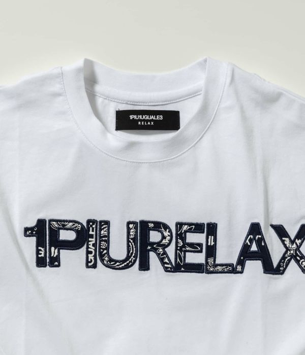1PIU1UGUALE3 RELAX ウノ ピュ ウノ ウグァーレ トレ リラックス ブランド ペイズリーロゴ半袖Tシャツ tシャツ カットソー | 1PIU1UGUALE3 RELAX | 08
