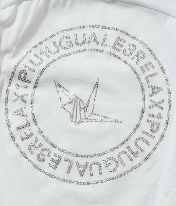 1PIU1UGUALE3 RELAX ウノピゥウノウグァーレトレ リラックス ラインストーンサークルロゴロングTシャツ 長袖 ロンT カットソー カジュアル スポーツ | 1PIU1UGUALE3 RELAX | 10