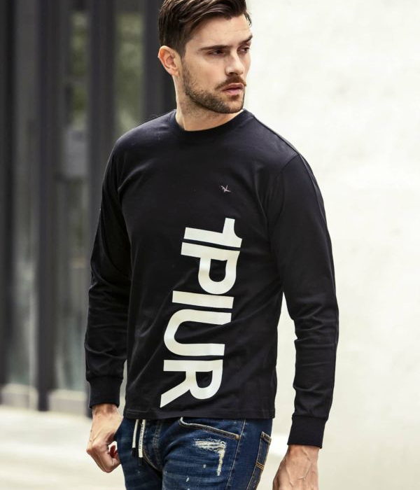 1PIU1UGUALE3 RELAX ウノピゥウノウグァーレトレ リラックス 縦ロゴロングTシャツ 長袖 ロンT カットソー カジュアル スポーツ | 1PIU1UGUALE3 RELAX | 02