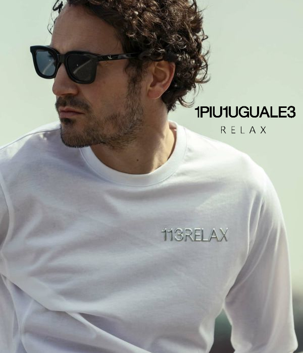 1PIU1UGUALE3 RELAX ウノピゥウノウグァーレトレ リラックス メタルロゴロングTシャツ 長袖 ロンT カットソー カジュアル スポーツ | 1PIU1UGUALE3 RELAX