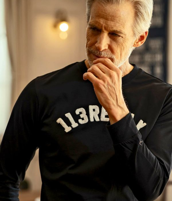 1PIU1UGUALE3 RELAX ウノピゥウノウグァーレトレ リラックス サガラ刺繍アーチロゴロングTシャツ 長袖 ロンT カットソー カジュアル スポーツ | 1PIU1UGUALE3 RELAX | 10