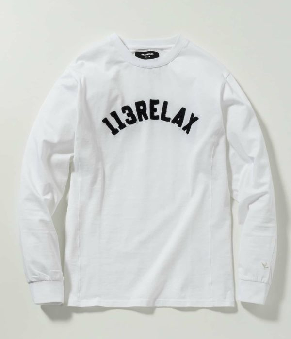 1PIU1UGUALE3 RELAX ウノピゥウノウグァーレトレ リラックス サガラ刺繍アーチロゴロングTシャツ 長袖 ロンT カットソー カジュアル スポーツ | 1PIU1UGUALE3 RELAX | 06