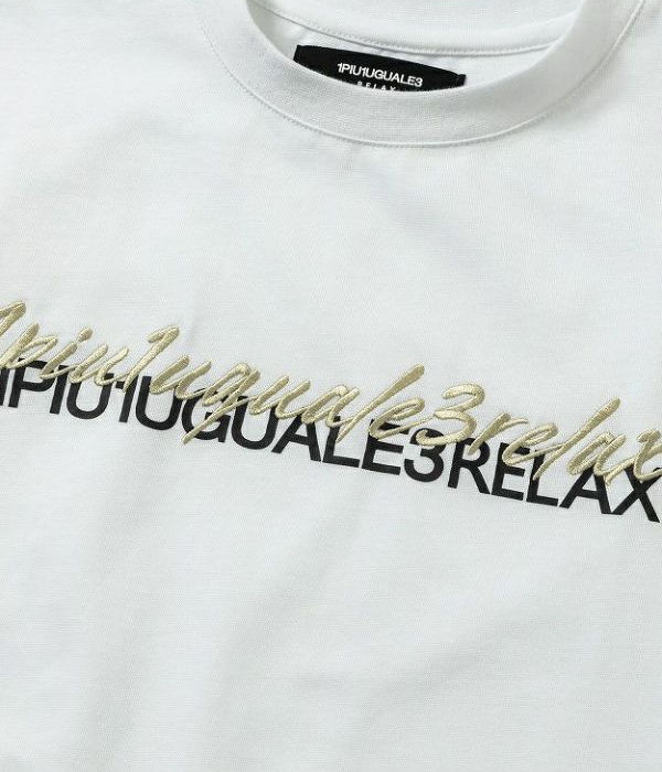 1PIU1UGUALE3 RELAX ウノピゥウノウグァーレトレ リラックス ダブルロゴTシャツ メンズ 半袖 カットソー カジュアル スポーツ ブランド | 1PIU1UGUALE3 RELAX | 10