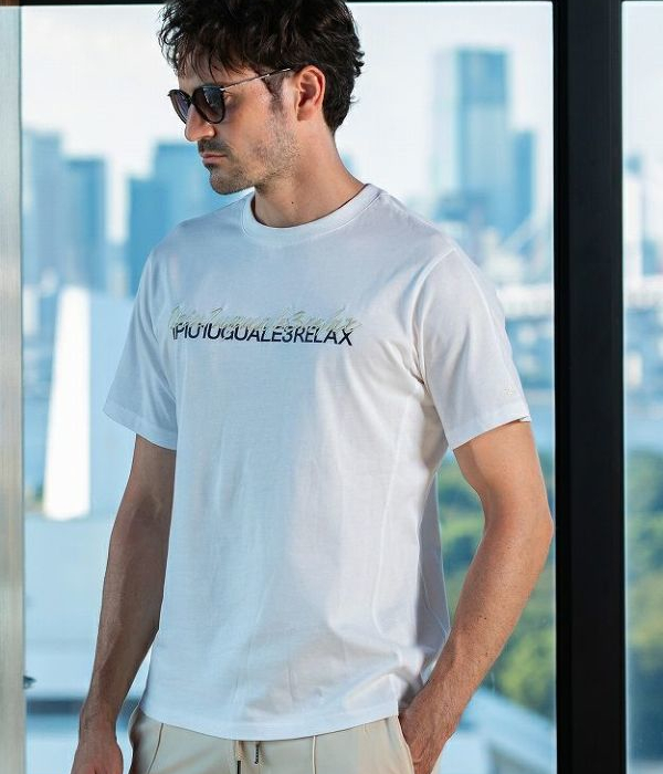 1PIU1UGUALE3 RELAX ウノピゥウノウグァーレトレ リラックス ダブルロゴTシャツ メンズ 半袖 カットソー カジュアル スポーツ ブランド | 1PIU1UGUALE3 RELAX | 07