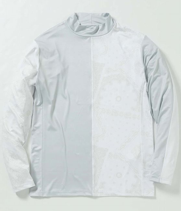 1PIU1UGUALE3 RELAX ウノピゥウノウグァーレトレ リラックス ペイズリーラッシュガード メンズ モックネック レジャー プール 海 マリンスポーツ サーフィン | 1PIU1UGUALE3 RELAX | 13