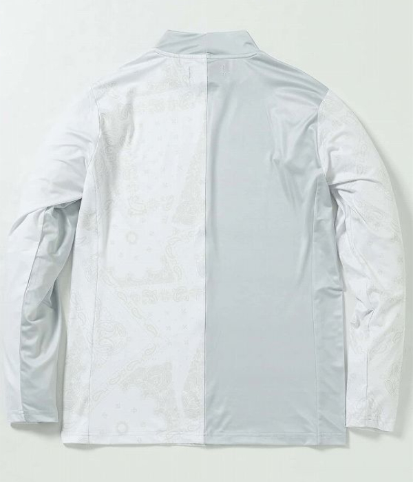 1PIU1UGUALE3 RELAX ウノピゥウノウグァーレトレ リラックス ペイズリーラッシュガード メンズ モックネック レジャー プール 海 マリンスポーツ サーフィン | 1PIU1UGUALE3 RELAX | 14