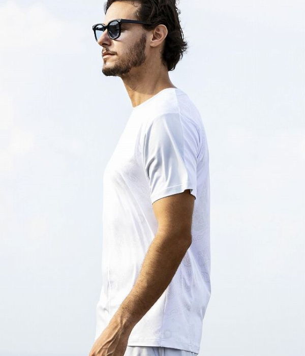 1PIU1UGUALE3 RELAX ウノピゥウノウグァーレトレ リラックス ペイズリーラッシュガード 半袖 メンズ Tシャツ レジャー プール 海 マリンスポーツ サーフィン | 1PIU1UGUALE3 RELAX | 08