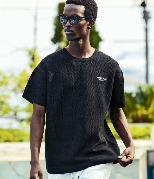 1PIU1UGUALE3 RELAX ウノピゥウノウグァーレトレ リラックス メッシュニットTシャツ 半袖 メンズ カットソー カジュアル リゾート 夏 男性 | 1PIU1UGUALE3 RELAX | 03
