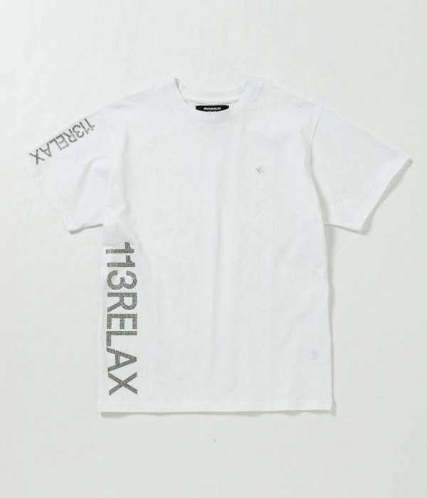 1PIU1UGUALE3 RELAX ウノピゥウノウグァーレトレ リラックス ラインストーンロゴTシャツ メンズ 半袖 カットソー カジュアル スポーツ ジム インナー | 1PIU1UGUALE3 RELAX | 08