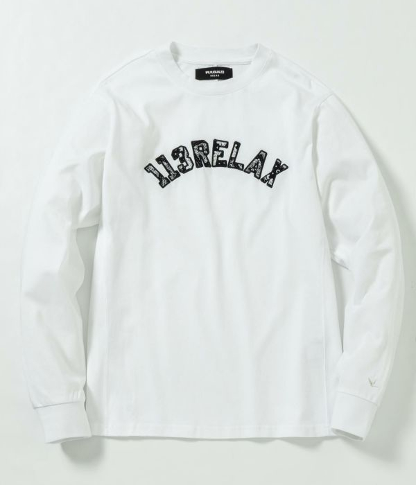 1PIU1UGUALE3 RELAX ウノピゥウノウグァーレトレ リラックス ペイズリーロゴロングTシャツ 長袖 ロンT メンズ カットソー カジュアル スポーツ ブランド | 1PIU1UGUALE3 RELAX | 05