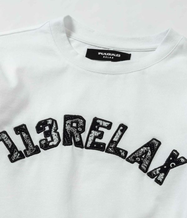 1PIU1UGUALE3 RELAX ウノピゥウノウグァーレトレ リラックス ペイズリーロゴロングTシャツ 長袖 ロンT メンズ カットソー カジュアル スポーツ ブランド | 1PIU1UGUALE3 RELAX | 07