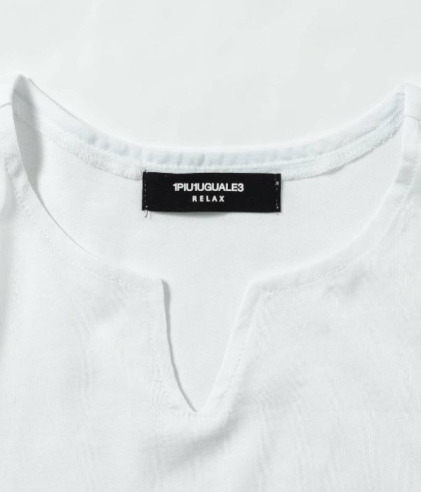 1PIU1UGUALE3 RELAX ウノピゥウノウグァーレトレ リラックス シルケットキーネックTシャツ メンズ 半袖 カットソー カジュアル きれいめ おしゃれ ブランド | 1PIU1UGUALE3 RELAX | 07