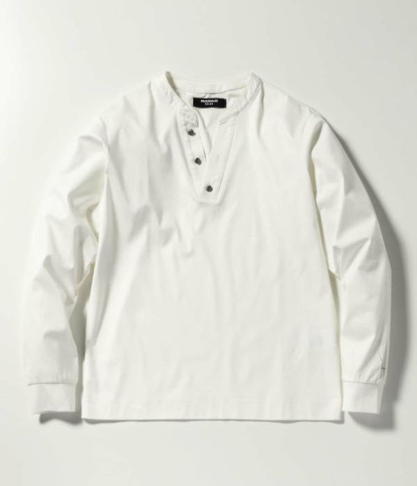 1PIU1UGUALE3 RELAX ウノピゥウノウグァーレトレ リラックス ダブルシルケットヘンリーネックTシャツ 長袖 メンズ カットソー ロンT カジュアル 男性 | 1PIU1UGUALE3 RELAX | 12