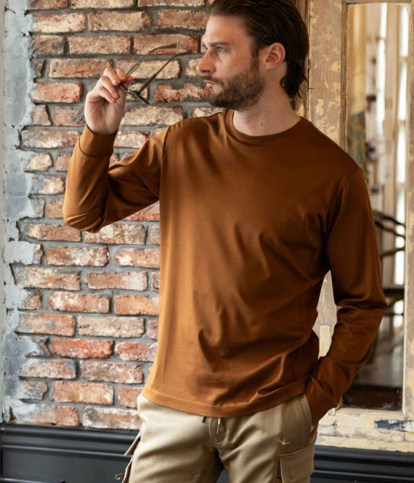 1PIU1UGUALE3 RELAX ウノピゥウノウグァーレトレ リラックス ダブルシルケットベーシックTシャツ 長袖 メンズ カットソー ロンT シンプル カジュアル 男性 | 1PIU1UGUALE3 RELAX | 02