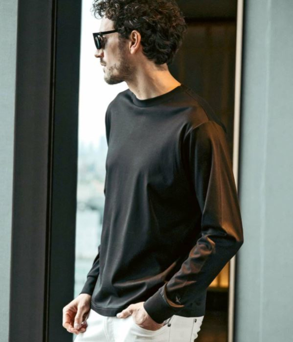 1PIU1UGUALE3 RELAX ウノピゥウノウグァーレトレ リラックス ダブルシルケットベーシックTシャツ 長袖 メンズ カットソー ロンT シンプル カジュアル 男性 | 1PIU1UGUALE3 RELAX | 03