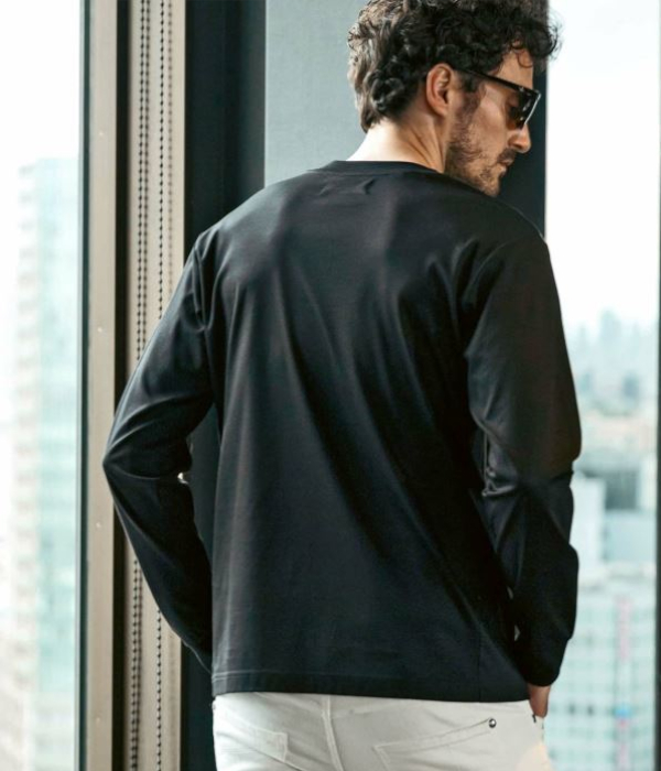 1PIU1UGUALE3 RELAX ウノピゥウノウグァーレトレ リラックス ダブルシルケットベーシックTシャツ 長袖 メンズ カットソー ロンT シンプル カジュアル 男性 | 1PIU1UGUALE3 RELAX | 08