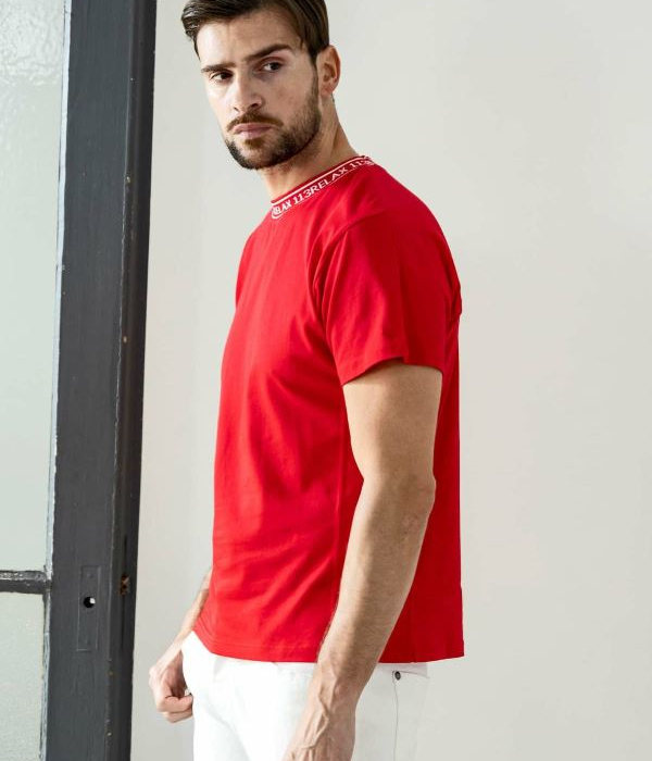 1PIU1UGUALE3 RELAX ウノピゥウノウグァーレトレ リラックス ネックロゴTシャツ メンズ 半袖 カットソー カジュアル スポーツ インナー | 1PIU1UGUALE3 RELAX | 13