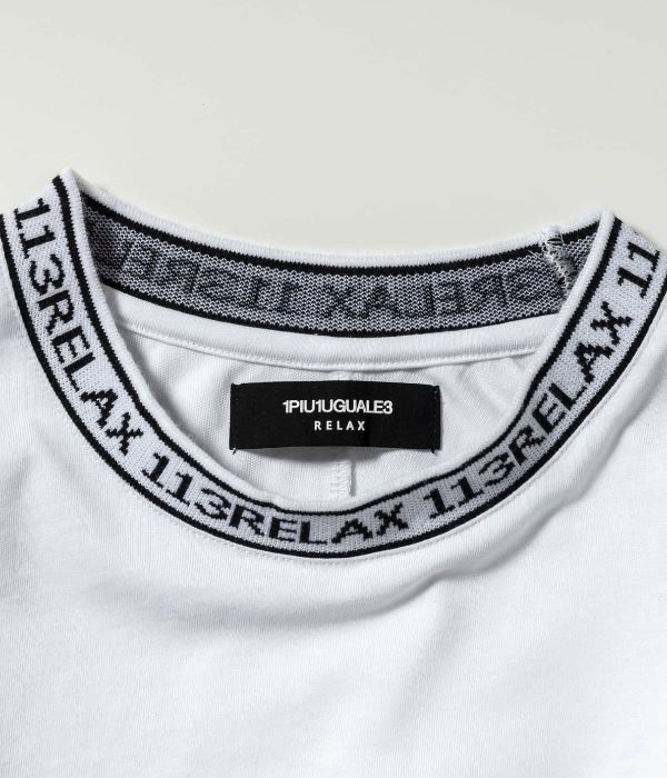 1PIU1UGUALE3 RELAX ウノピゥウノウグァーレトレ リラックス ネックロゴTシャツ メンズ ロンT 長袖 カットソー カジュアル スポーツ | 1PIU1UGUALE3 RELAX | 07