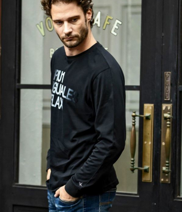 1PIU1UGUALE3 RELAX ウノピゥウノウグァーレトレ リラックス グラデーションロゴTシャツ 長袖 カットソー メンズ ロンT カジュアル 男性 | 1PIU1UGUALE3 RELAX | 09