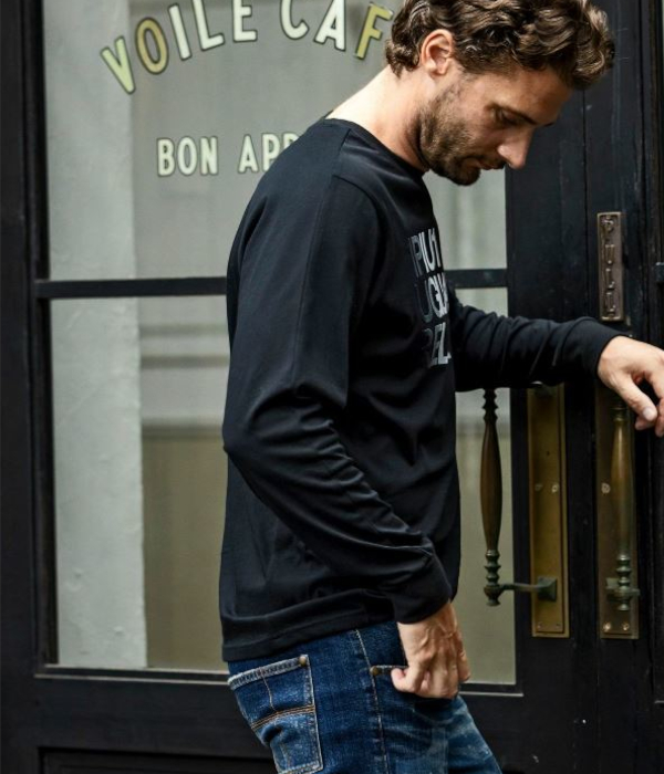 1PIU1UGUALE3 RELAX ウノピゥウノウグァーレトレ リラックス グラデーションロゴTシャツ 長袖 カットソー メンズ ロンT カジュアル 男性 | 1PIU1UGUALE3 RELAX | 10