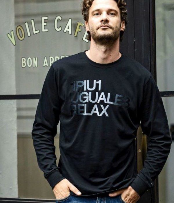 1PIU1UGUALE3 RELAX ウノピゥウノウグァーレトレ リラックス グラデーションロゴTシャツ 長袖 カットソー メンズ ロンT カジュアル 男性 | 1PIU1UGUALE3 RELAX | 02