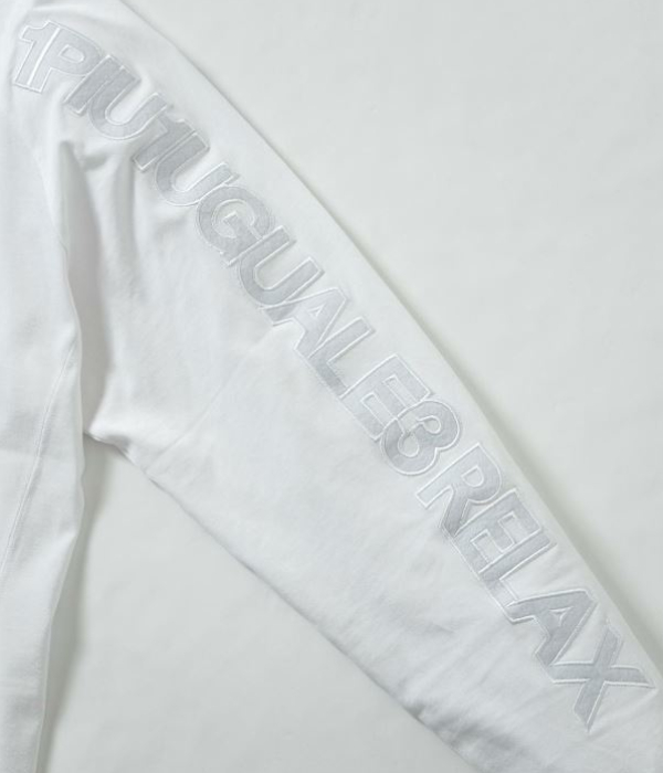 1PIU1UGUALE3 RELAX ウノピゥウノウグァーレトレ リラックス 袖ロゴアップリケTシャツ 長袖 カットソー メンズ ロンT カジュアル 男性 | 1PIU1UGUALE3 RELAX | 14