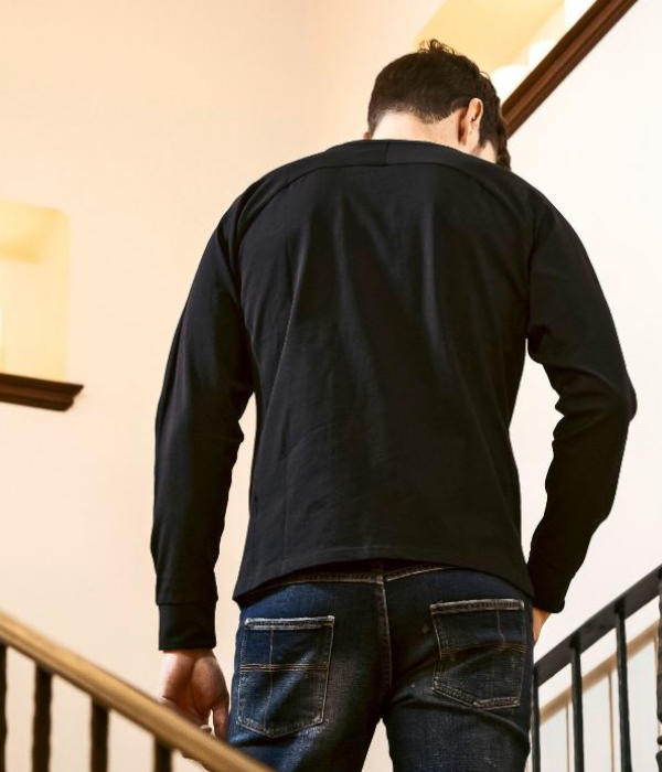 1PIU1UGUALE3 RELAX ウノピゥウノウグァーレトレ リラックス 袖ロゴアップリケTシャツ 長袖 カットソー メンズ ロンT カジュアル 男性 | 1PIU1UGUALE3 RELAX | 05