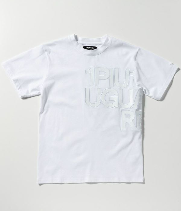 1PIU1UGUALE3 RELAX ウノピゥウノウグァーレトレ リラックス フェイクレザーロゴTシャツ メンズ 半袖 カットソー カジュアル スポーツ インナー | 1PIU1UGUALE3 RELAX | 10