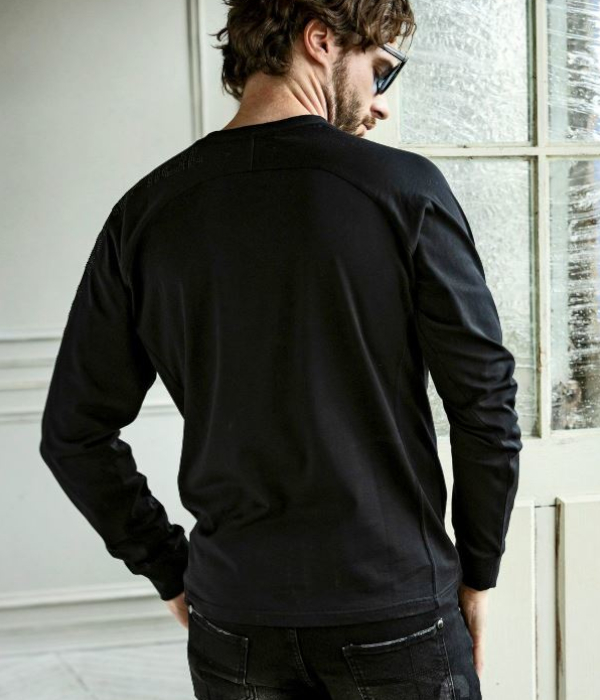 1PIU1UGUALE3 RELAX ウノピゥウノウグァーレトレ リラックス ラインストーンロゴTシャツ 長袖 カットソー メンズ ロンT カジュアル 男性 | 1PIU1UGUALE3 RELAX | 09